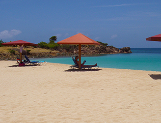 antigua beach umbrellas